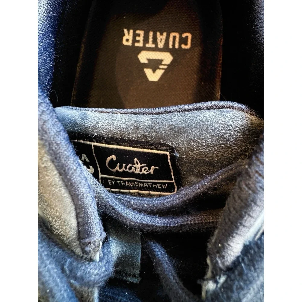 Cuater by TravisMathew Mens Navy Blue Suede Sneakers 4MT112 Size 11.5